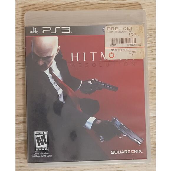 Hitman Absolution - Sony PlayStation 3 Pre-owned Untested No Manual Video Games - Picture 1 of 4